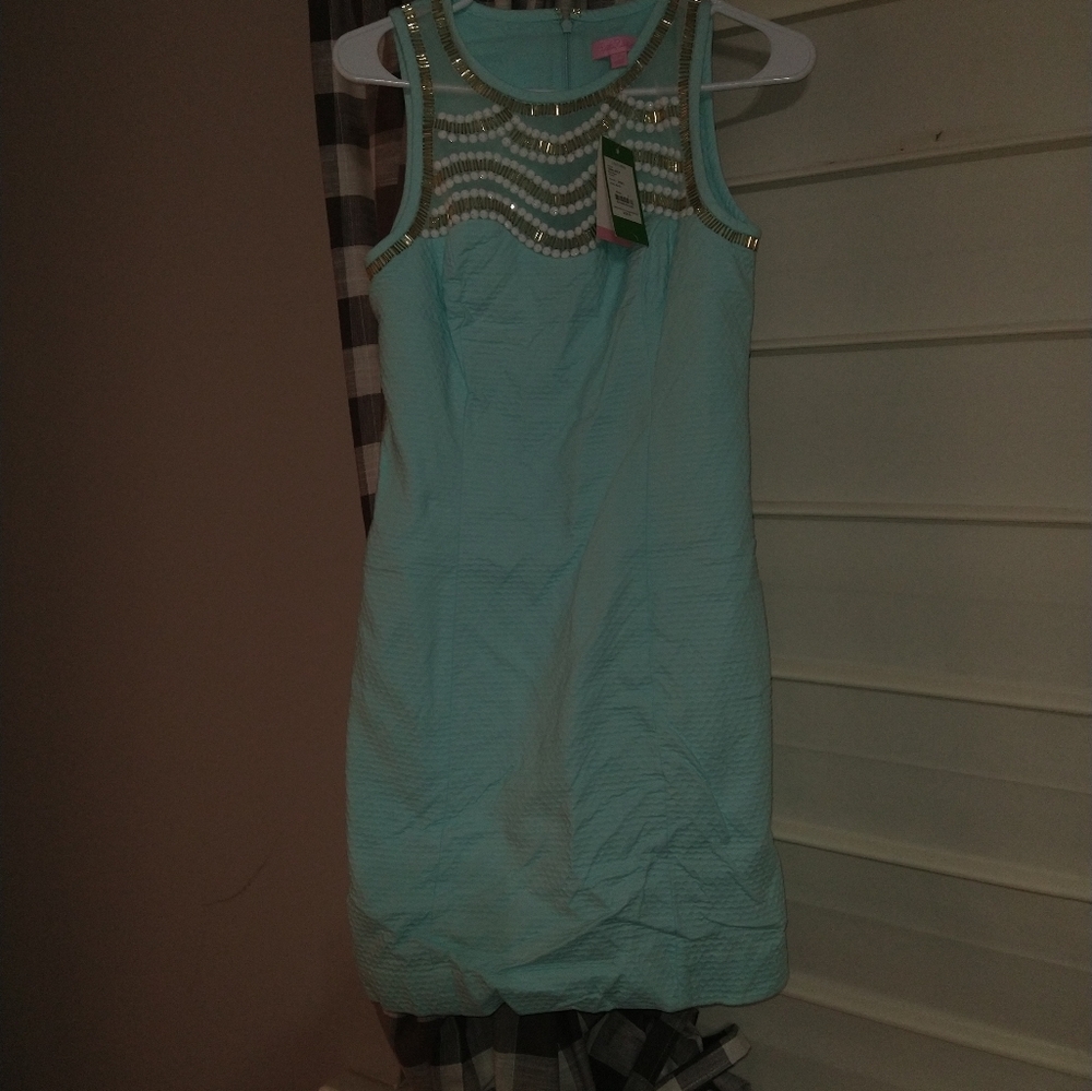 Lilly Pulitzer tia shift dress pool blue size 2 nwt